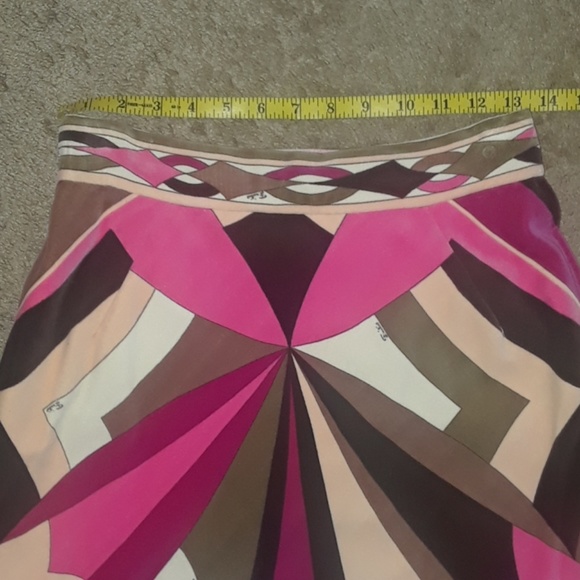 ๐ RARE Vintage Emilio Pucci Handkerchief Skirt Sz 8 - Picture 7 of 8
